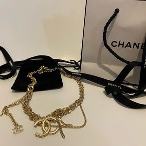 CHANEL Multi-Chain Gold Necklace